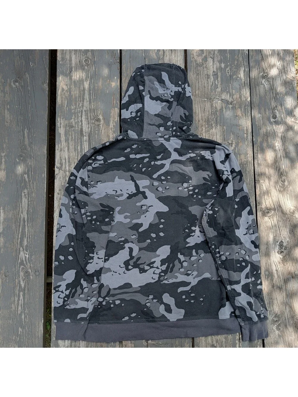 The North Face Camo Pullover Hoodie Men's XXL Grey Camouflage Gorpcore